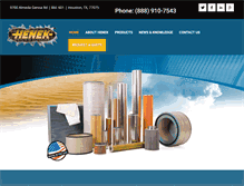Tablet Screenshot of henekmfg.com